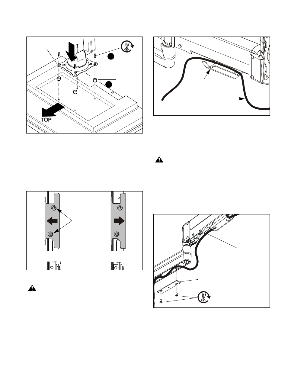 Cable management, Adjustments | Chief Manufacturing KSG110 User Manual | Page 7 / 10