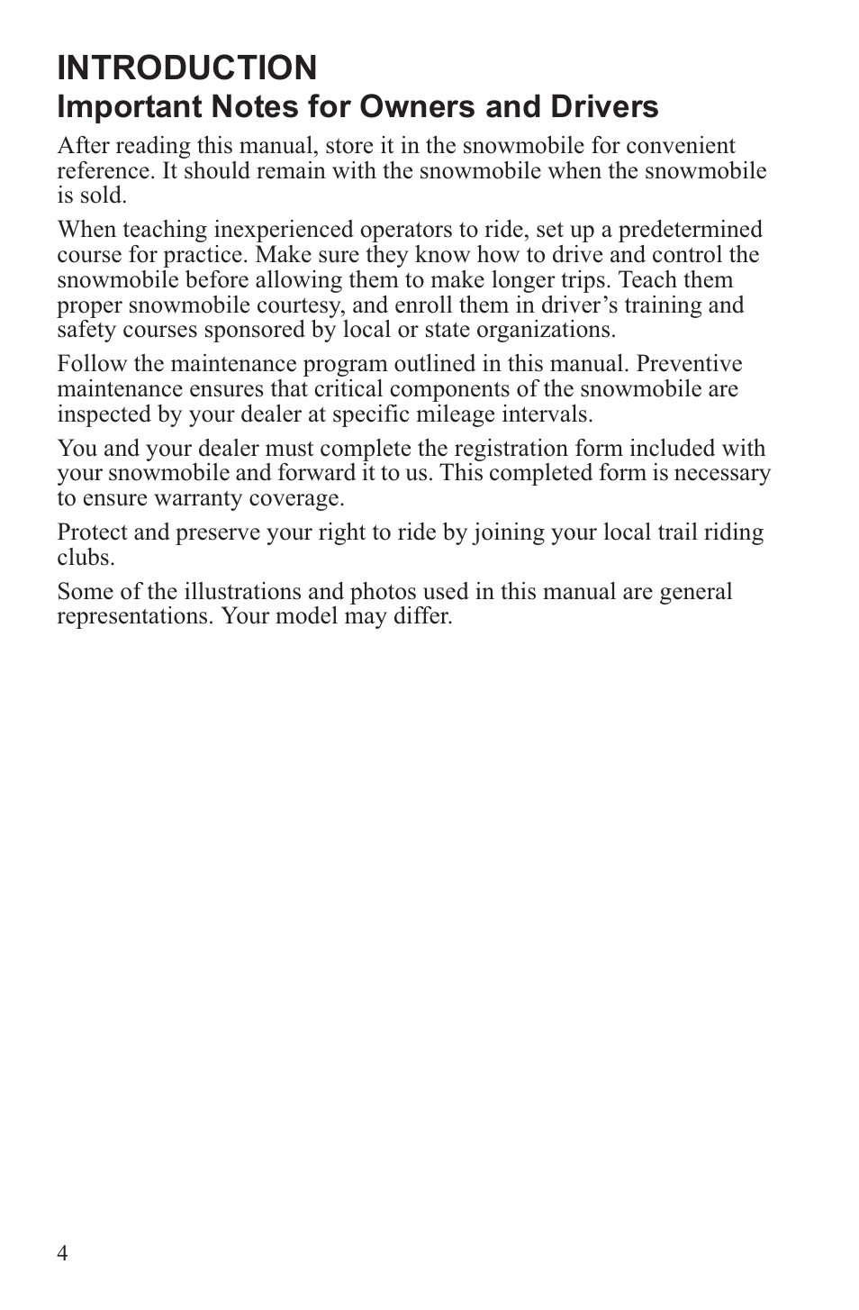 Introduction | Polaris 2013 WideTrak LX User Manual | Page 8 / 131