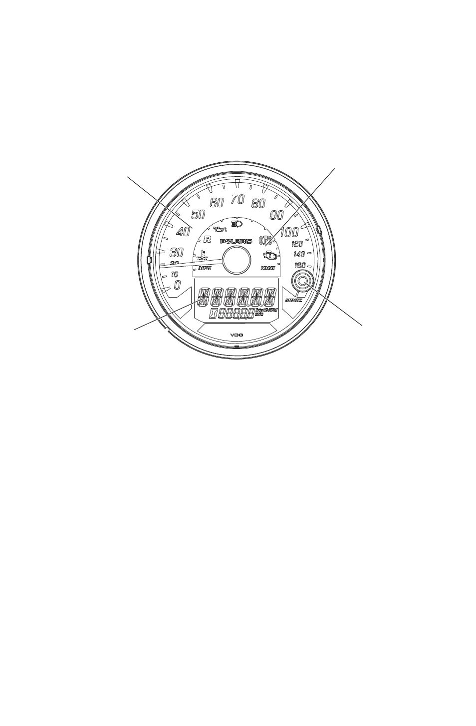 Features, Instrument cluster (digital/analog) | Polaris 2016 600 Indy User Manual | Page 36 / 147
