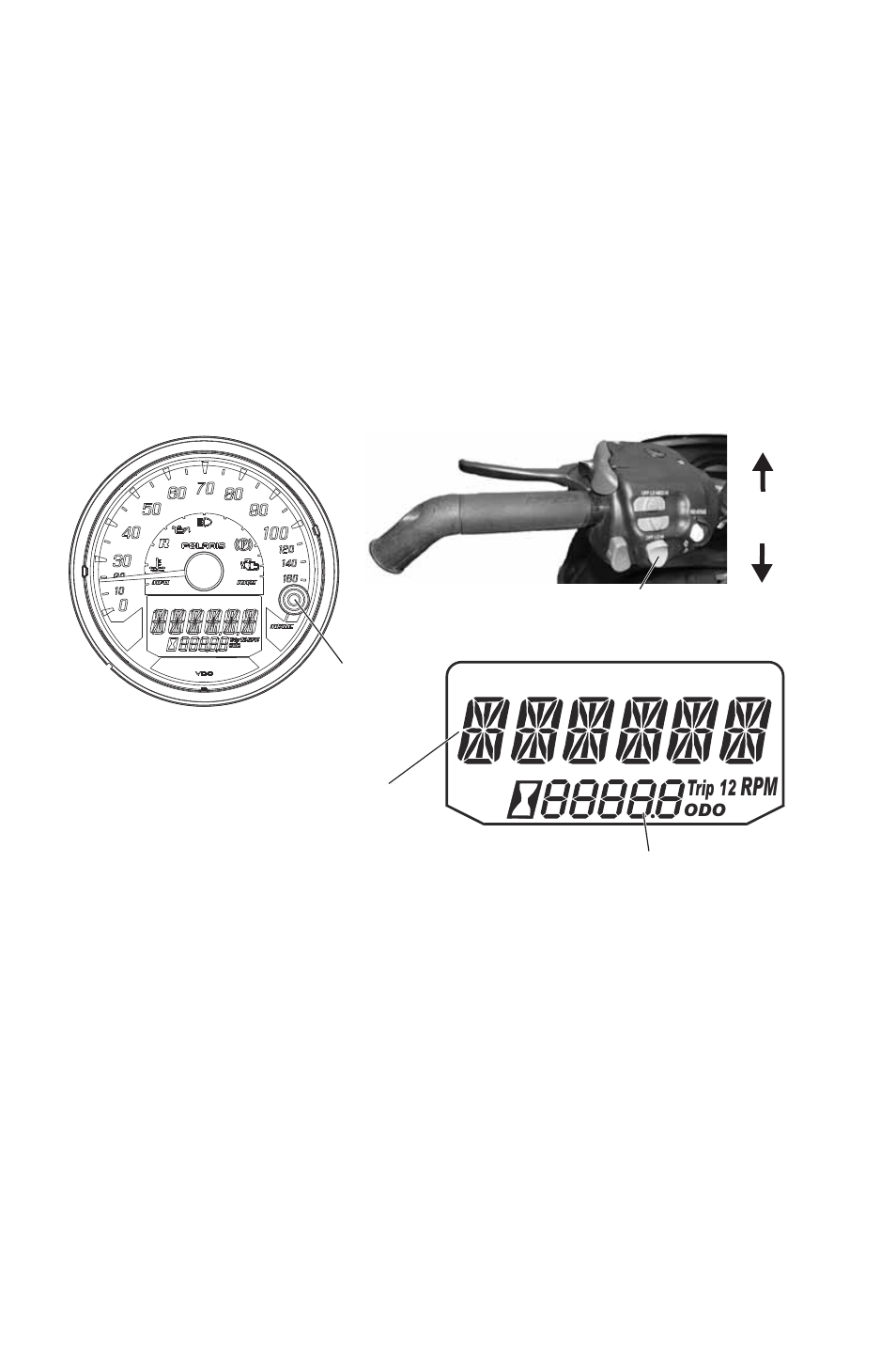 Features, Instrument cluster (digital/analog), Rider information center | Polaris 2016 600 Indy User Manual | Page 38 / 147