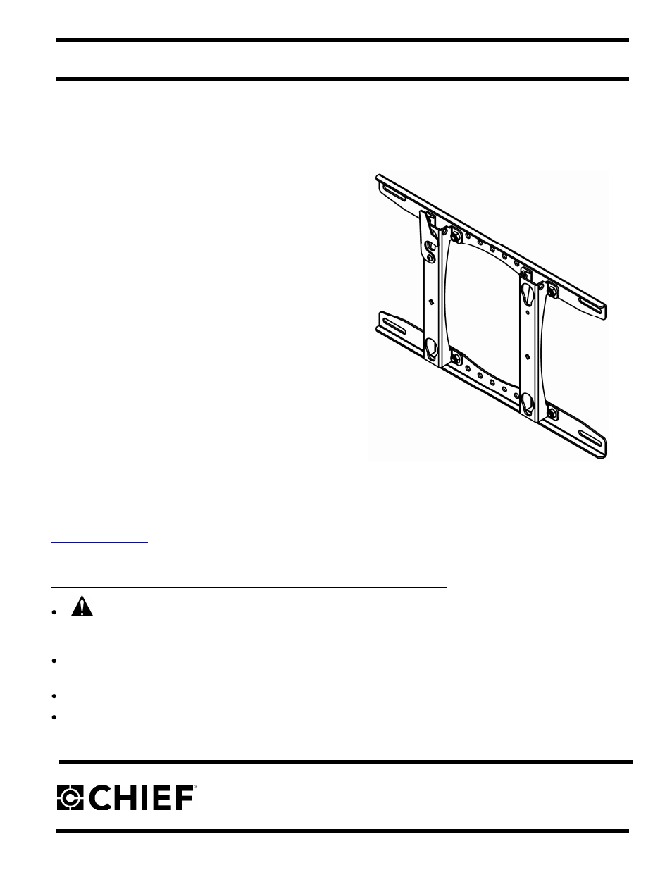 Chief Manufacturing MSR Series User Manual | 7 pages