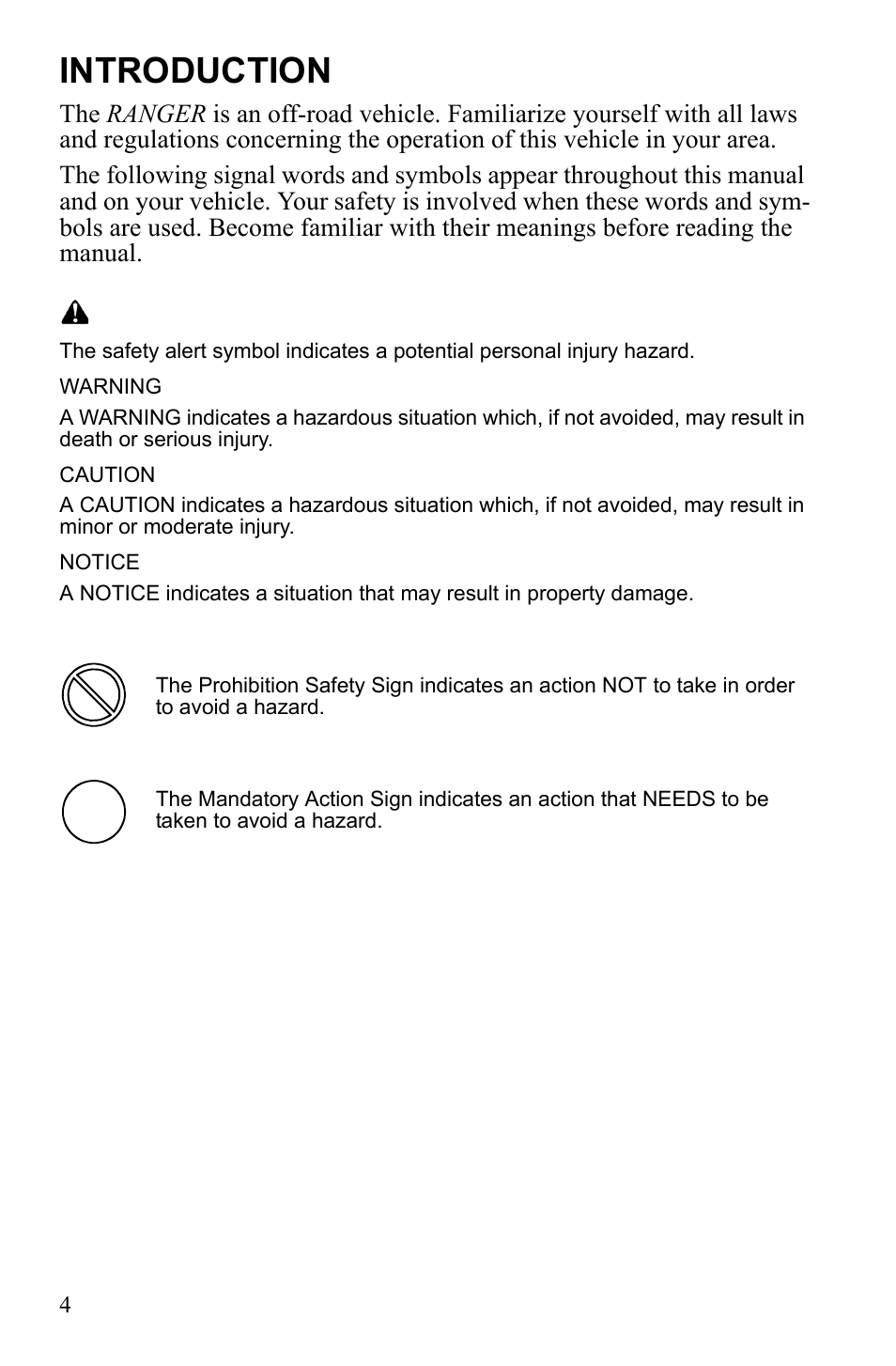 Introduction | Polaris 2010 Ranger XP User Manual | Page 8 / 139