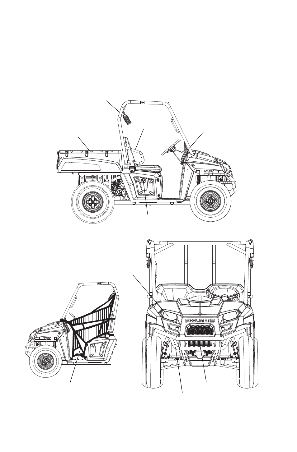 Features and controls, Component locations | Polaris 2011 Ranger 400 User Manual | Page 22 / 125