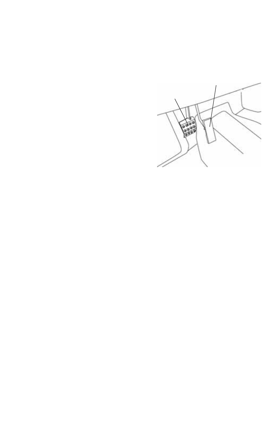 Brake pedal, Throttle pedal, Features and controls | Polaris 2011 Ranger 400 User Manual | Page 27 / 125
