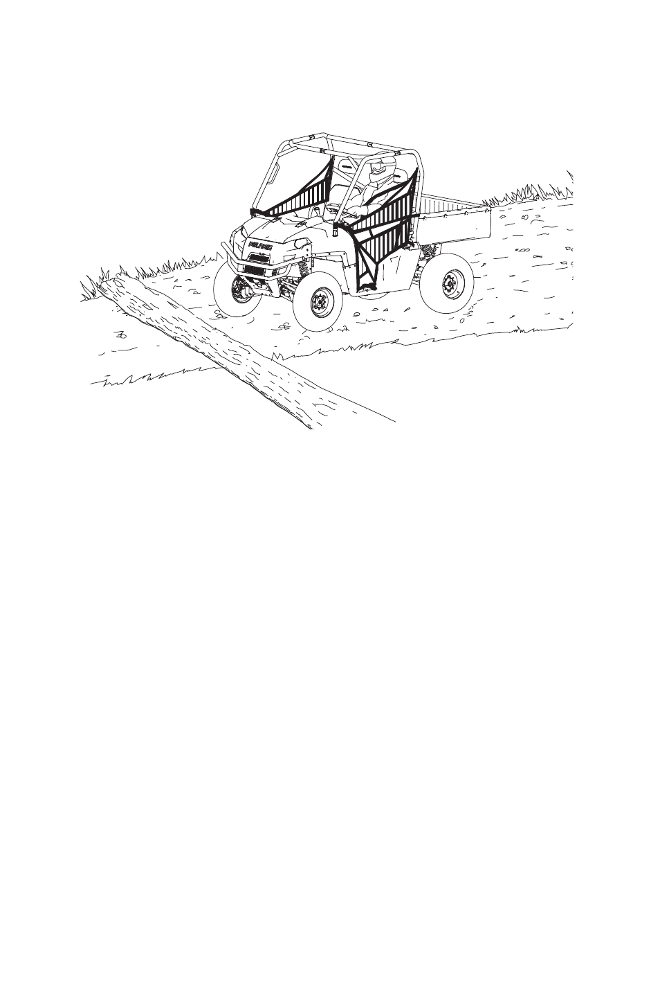 Driving over obstacles, Operation | Polaris 2011 Ranger 400 User Manual | Page 44 / 125