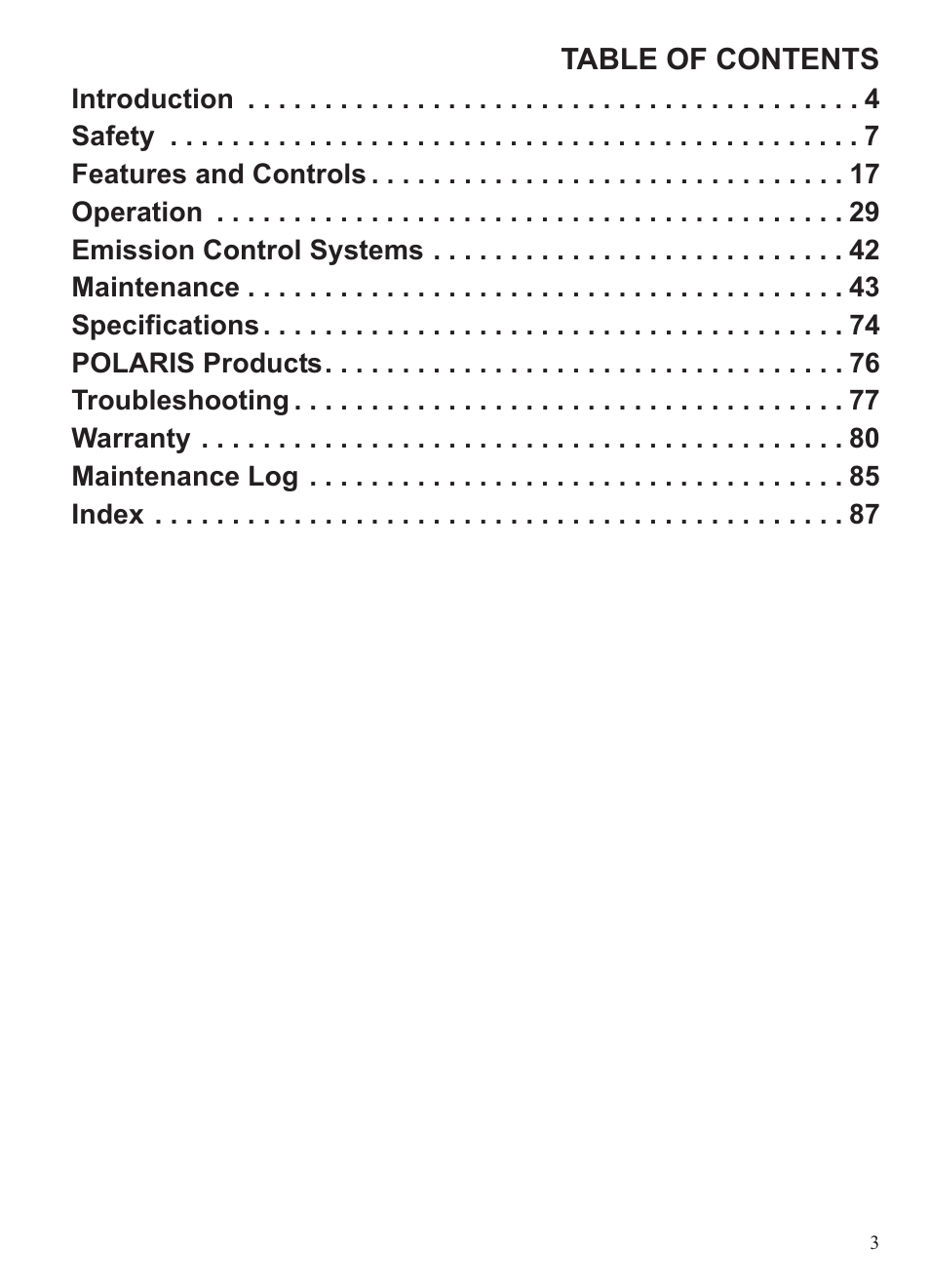 Polaris 2013 Ranger 800 Midsize User Manual | Page 5 / 93