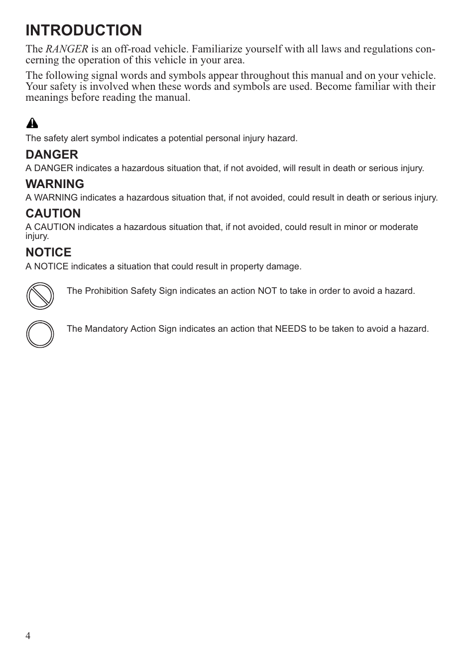 Introduction | Polaris 2013 Ranger 800 Midsize User Manual | Page 6 / 93