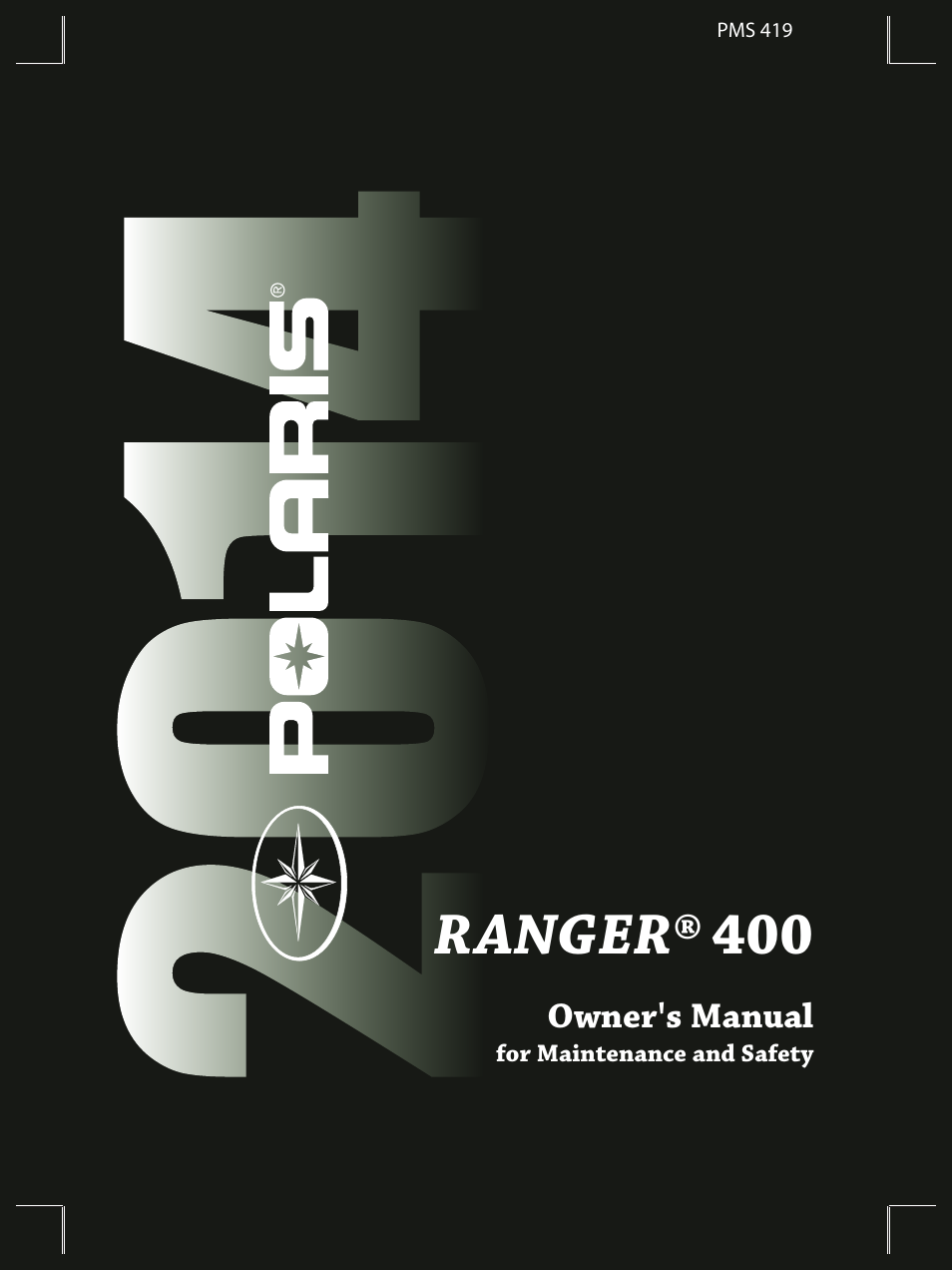 Polaris 2014 Ranger 400 User Manual | 106 pages