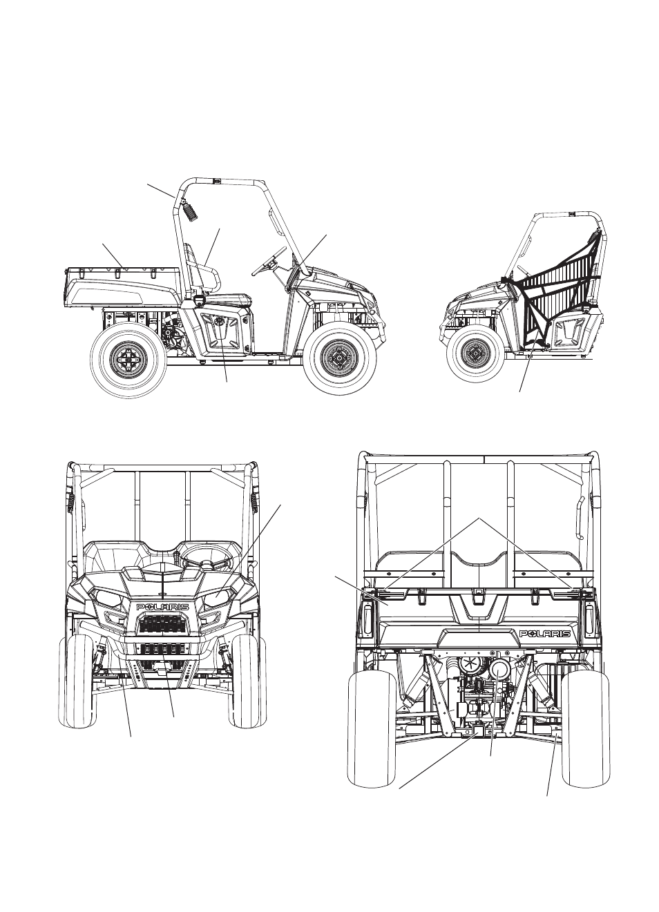 Features and controls, Component locations | Polaris 2014 Ranger 400 User Manual | Page 23 / 106