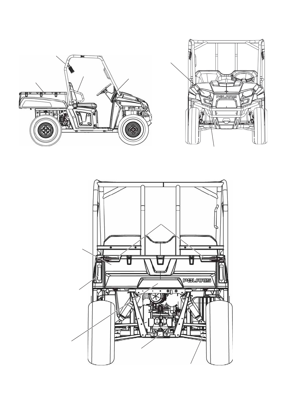 Features and controls, Component locations | Polaris 2014 Ranger EV User Manual | Page 22 / 82