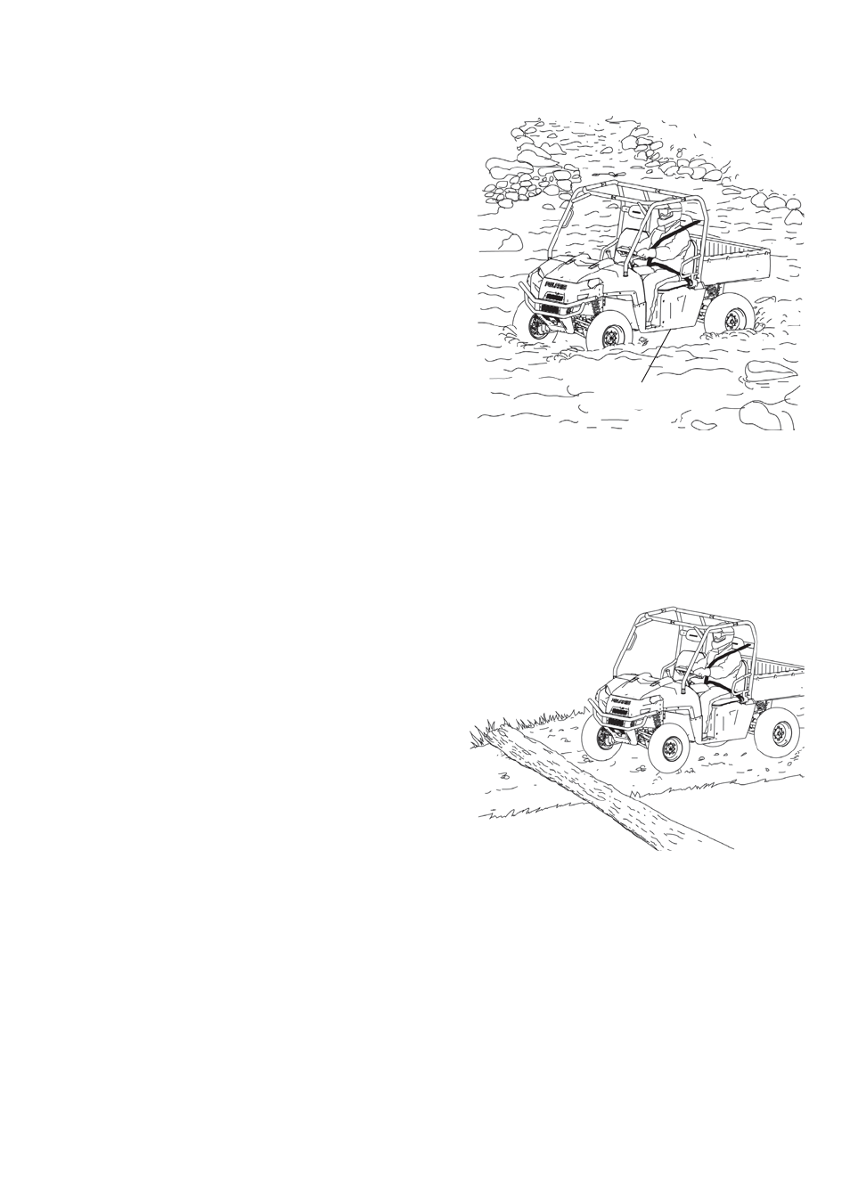 Operation, Driving through water, Driving over obstacles | Polaris 2014 Ranger EV User Manual | Page 39 / 82