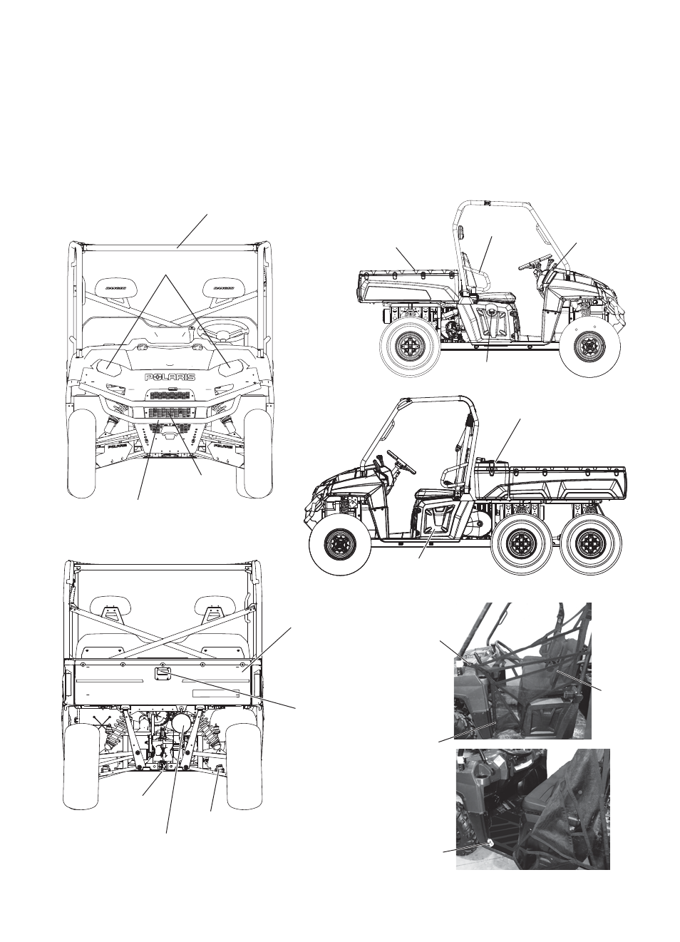 Features and controls, Component locations | Polaris 2014 Ranger 800 EFI User Manual | Page 23 / 116