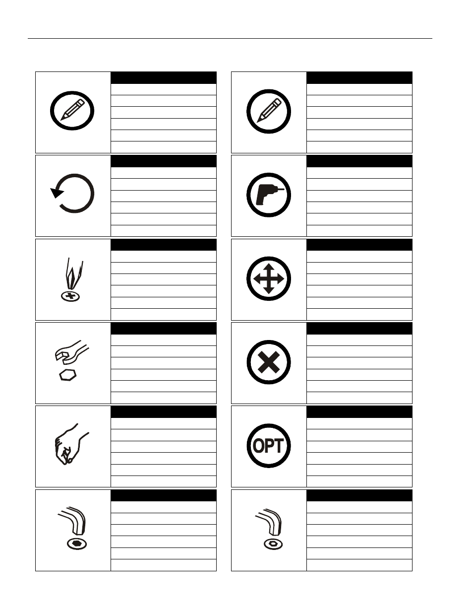 Legend | Chief Manufacturing PAC501 User Manual | Page 4 / 8