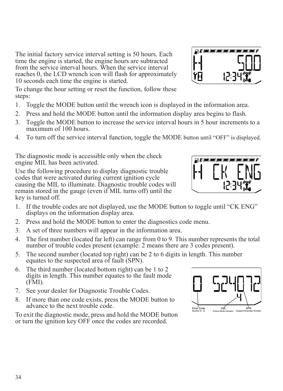 Features and controls, Instrument cluster | Polaris 2015 Ranger Diesel / Crew Diesel User Manual | Page 36 / 121