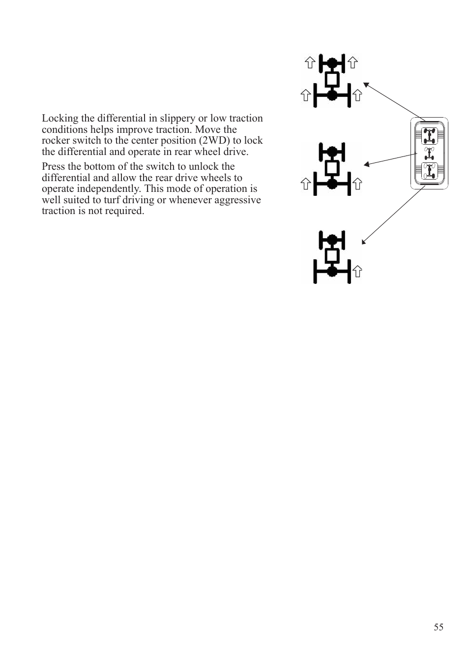 Operation, All wheel drive (awd) | Polaris 2015 Ranger Diesel / Crew Diesel User Manual | Page 57 / 121