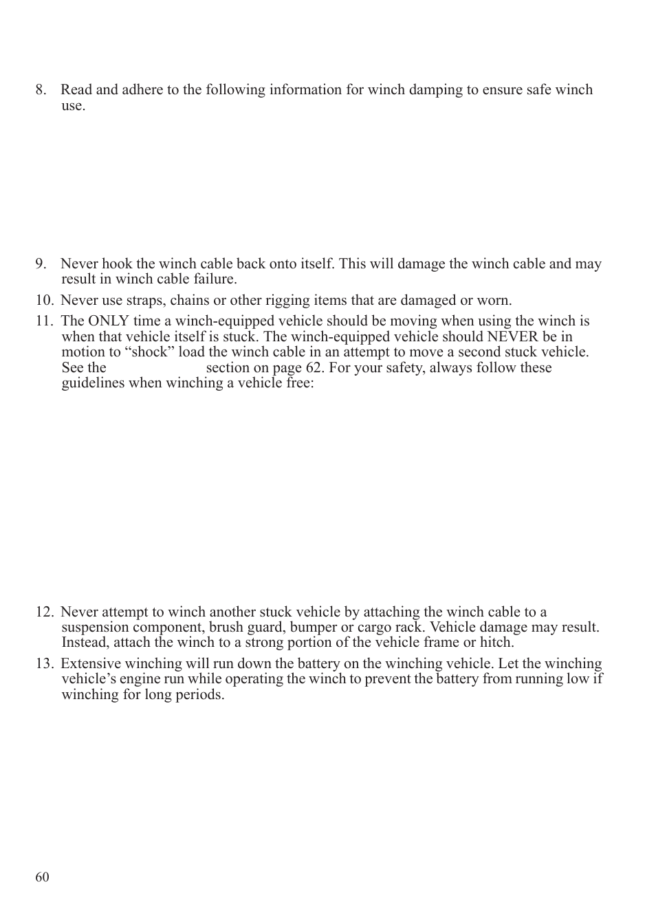 Winch guide, Winch operation | Polaris 2015 Ranger Diesel / Crew Diesel User Manual | Page 62 / 121