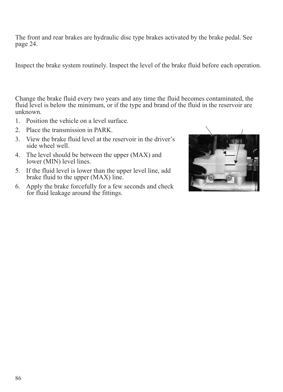 Maintenance, Brakes | Polaris 2015 Ranger Diesel / Crew Diesel User Manual | Page 88 / 121