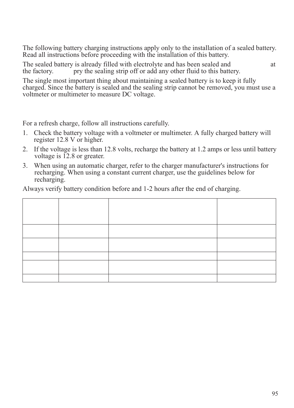 Maintenance, Battery, Battery charging | Polaris 2015 Ranger Diesel / Crew Diesel User Manual | Page 97 / 121