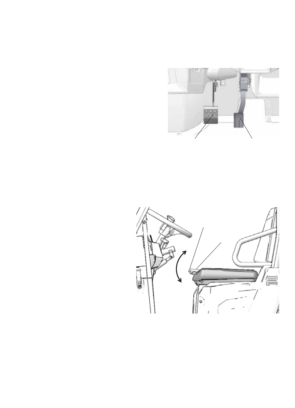 Features and controls, Brake pedal, Throttle pedal | Park brake lever (if equipped) | Polaris 2016 Ranger ETX User Manual | Page 27 / 109