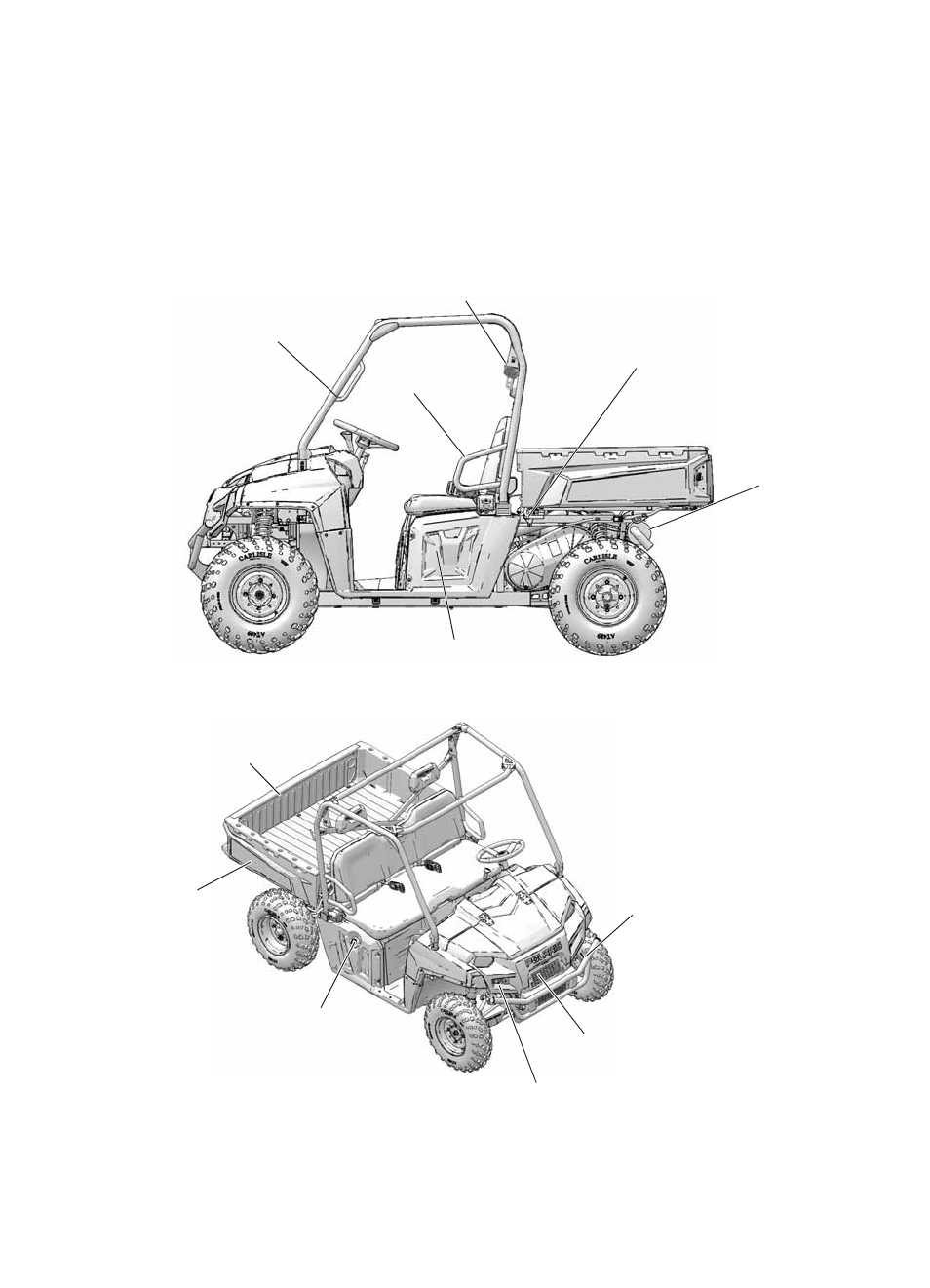 Features and controls, Vehicle components | Polaris 2016 Ranger 570 Full-Size User Manual | Page 23 / 100