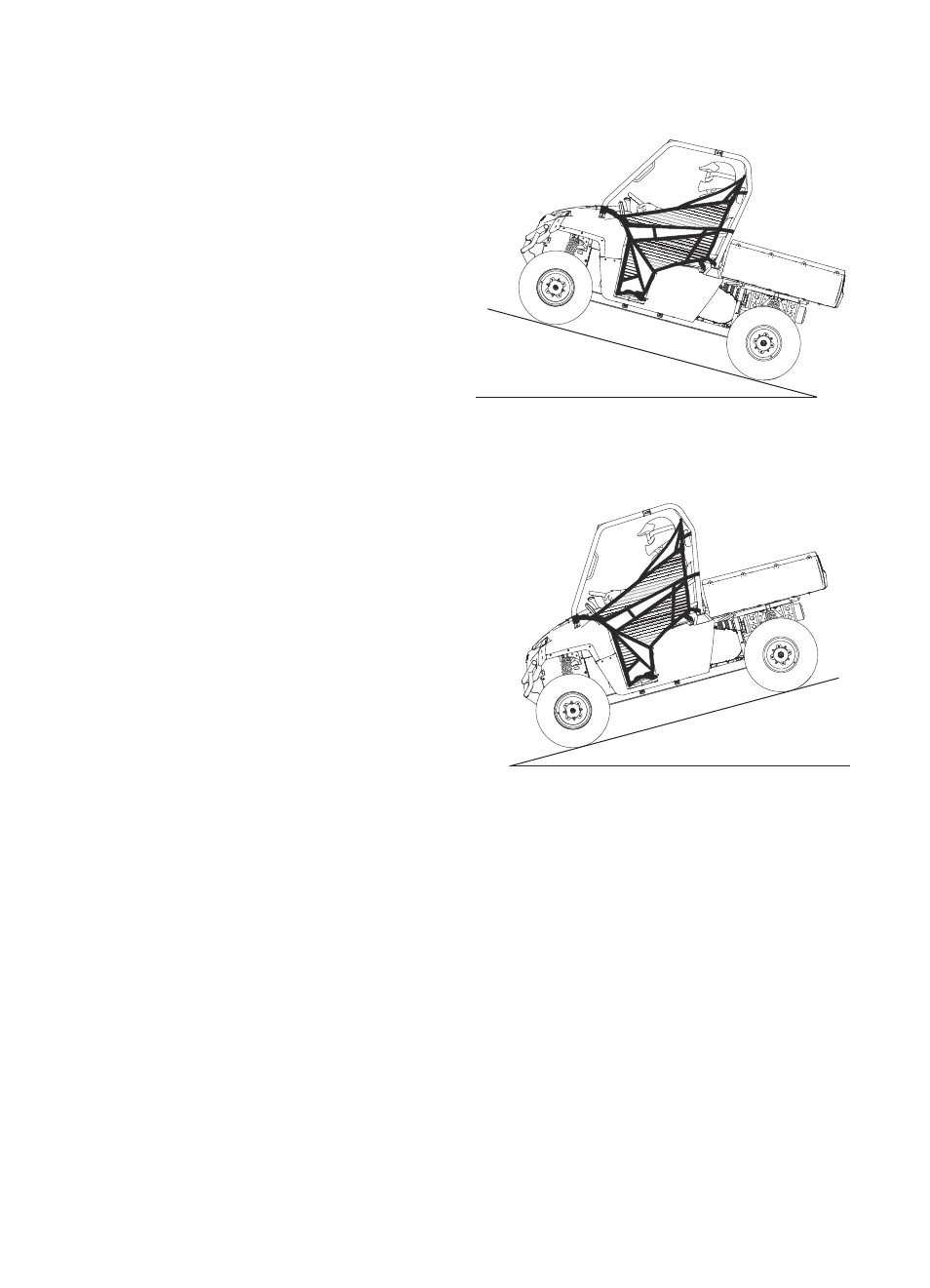 Operation, Driving uphill, Driving downhill | Polaris 2016 Ranger 570 Full-Size User Manual | Page 40 / 100