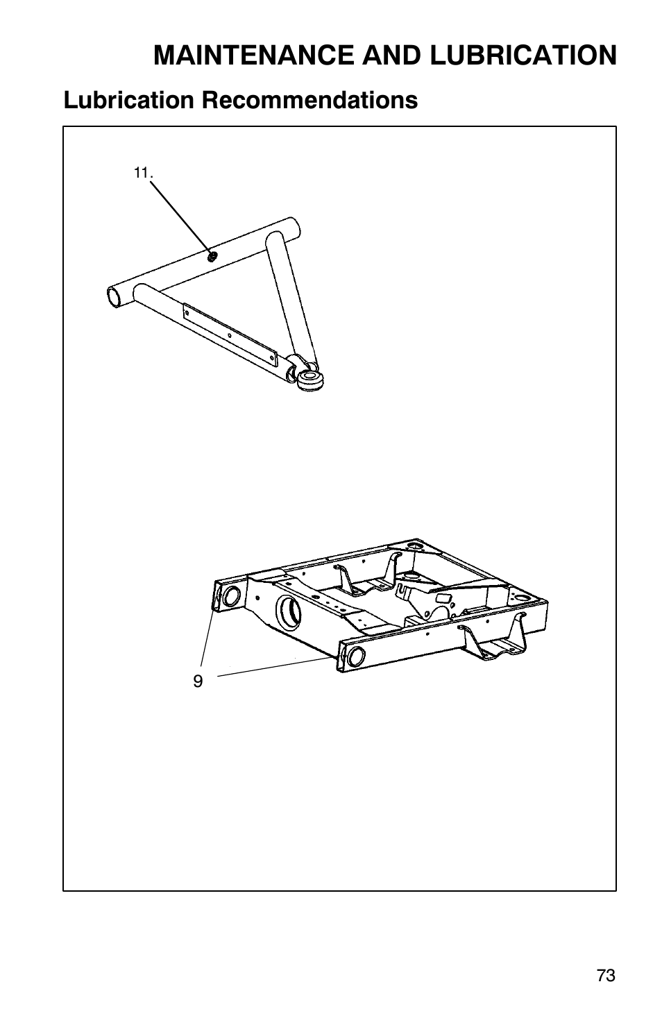 Maintenance and lubrication, Lubrication recommendations | Polaris Series 10 Ranger 425 2x4 User Manual | Page 75 / 121