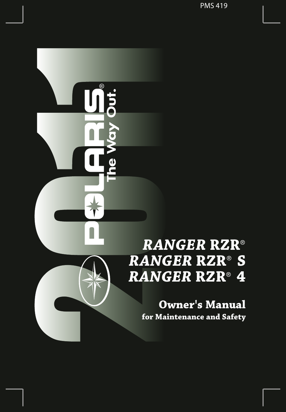 Polaris 2011 RZR User Manual | 148 pages