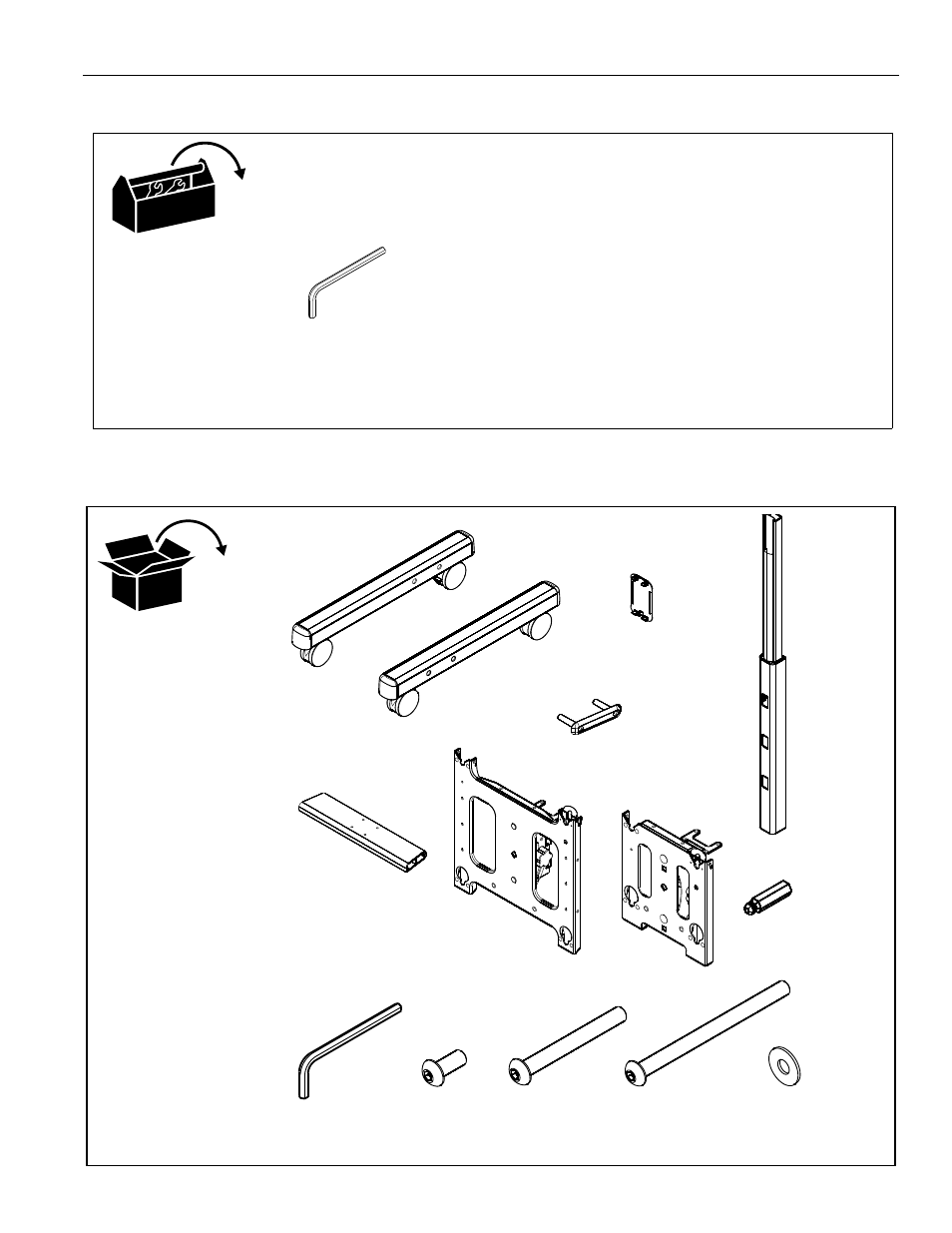 Tools required for installation parts | Chief Manufacturing MFC Series User Manual | Page 5 / 10