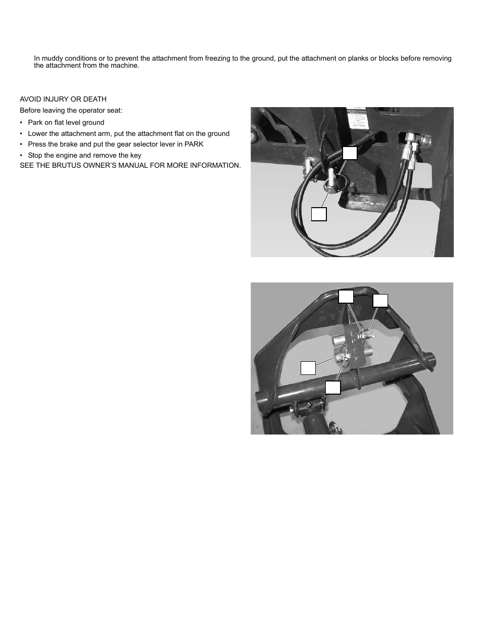 Operation, Removal | Polaris 2013 BRUTUS Accessory Snow Blade User Manual | Page 25 / 53