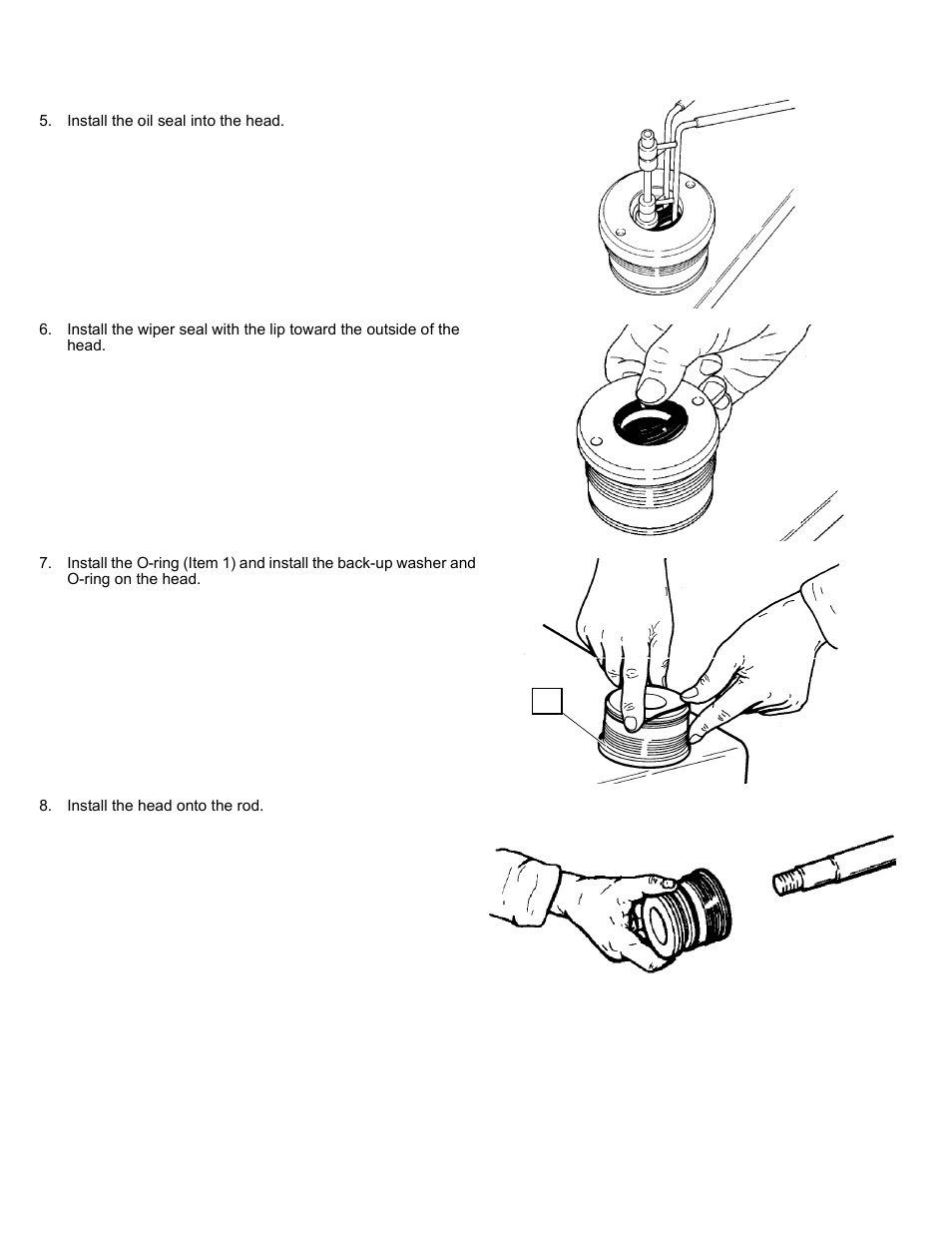 Maintenance, Hydraulic cylinder disassembly and assembly | Polaris 2013 BRUTUS Accessory Snow Blade User Manual | Page 39 / 53