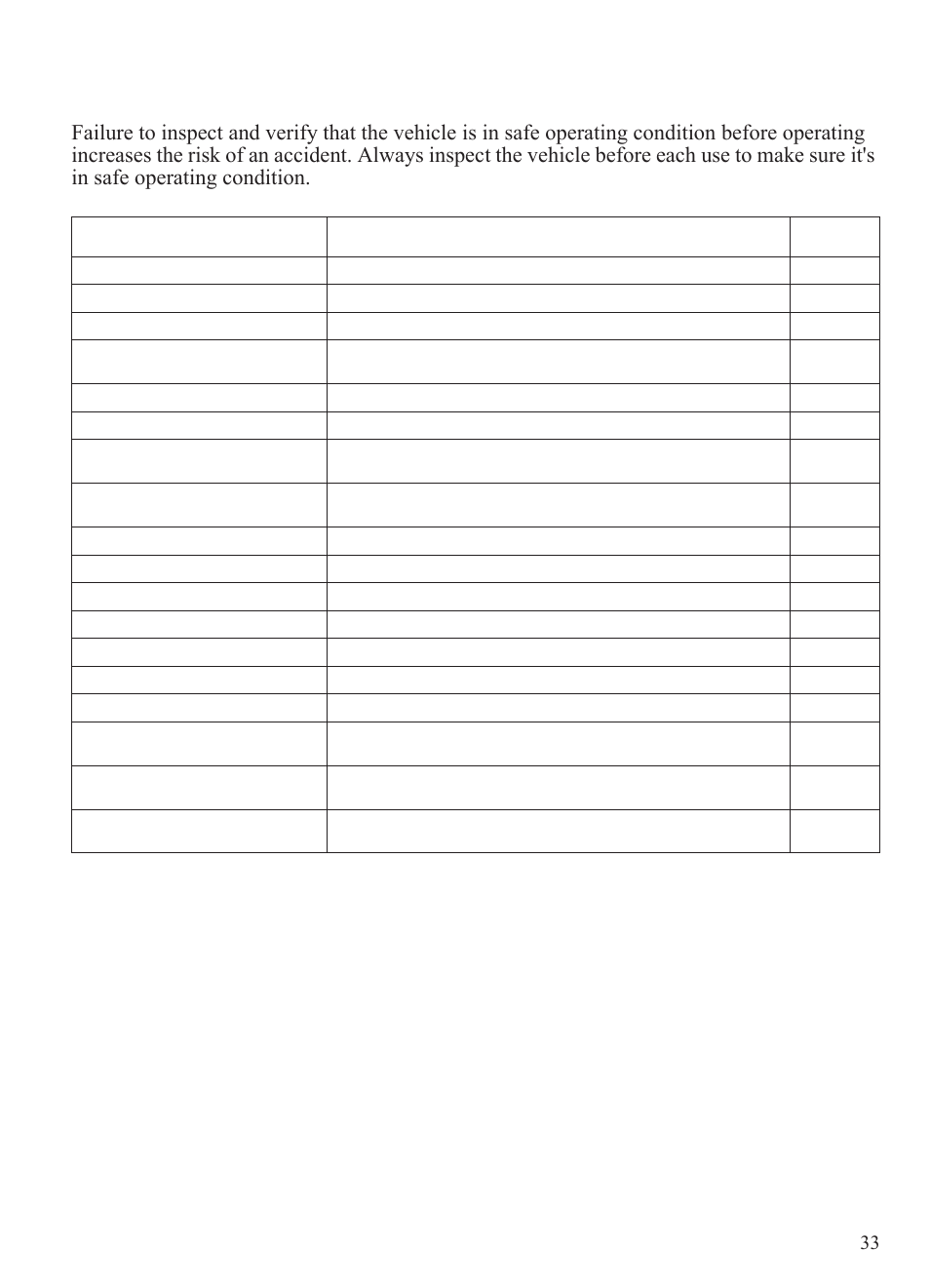 Operation, Pre-ride inspection | Polaris 2014 BRUTUS Owner's Manual User Manual | Page 35 / 136