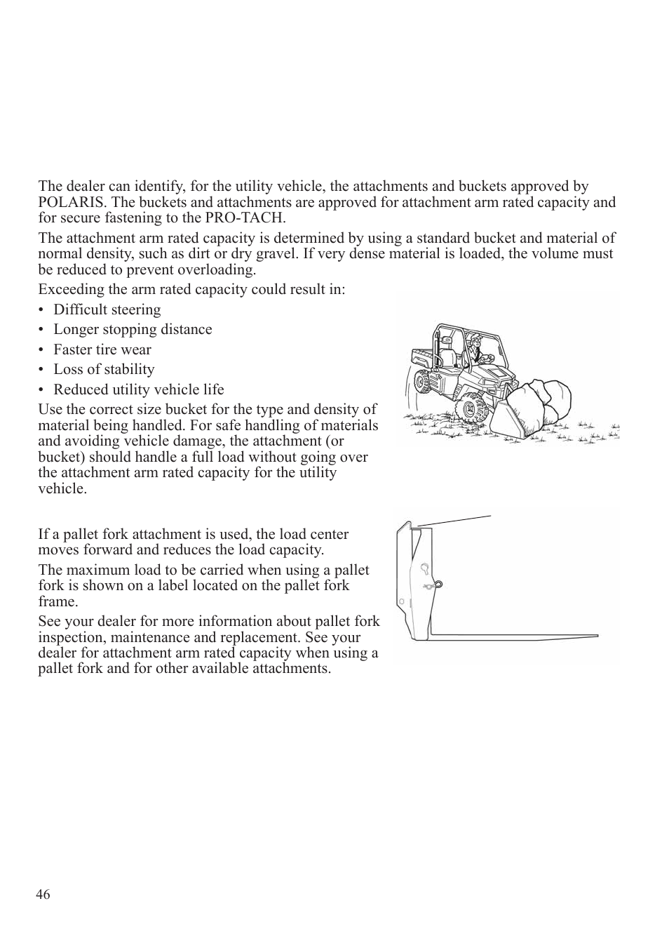 Operation, Attachments (models hd and hd | Polaris 2014 BRUTUS Owner's Manual User Manual | Page 48 / 136