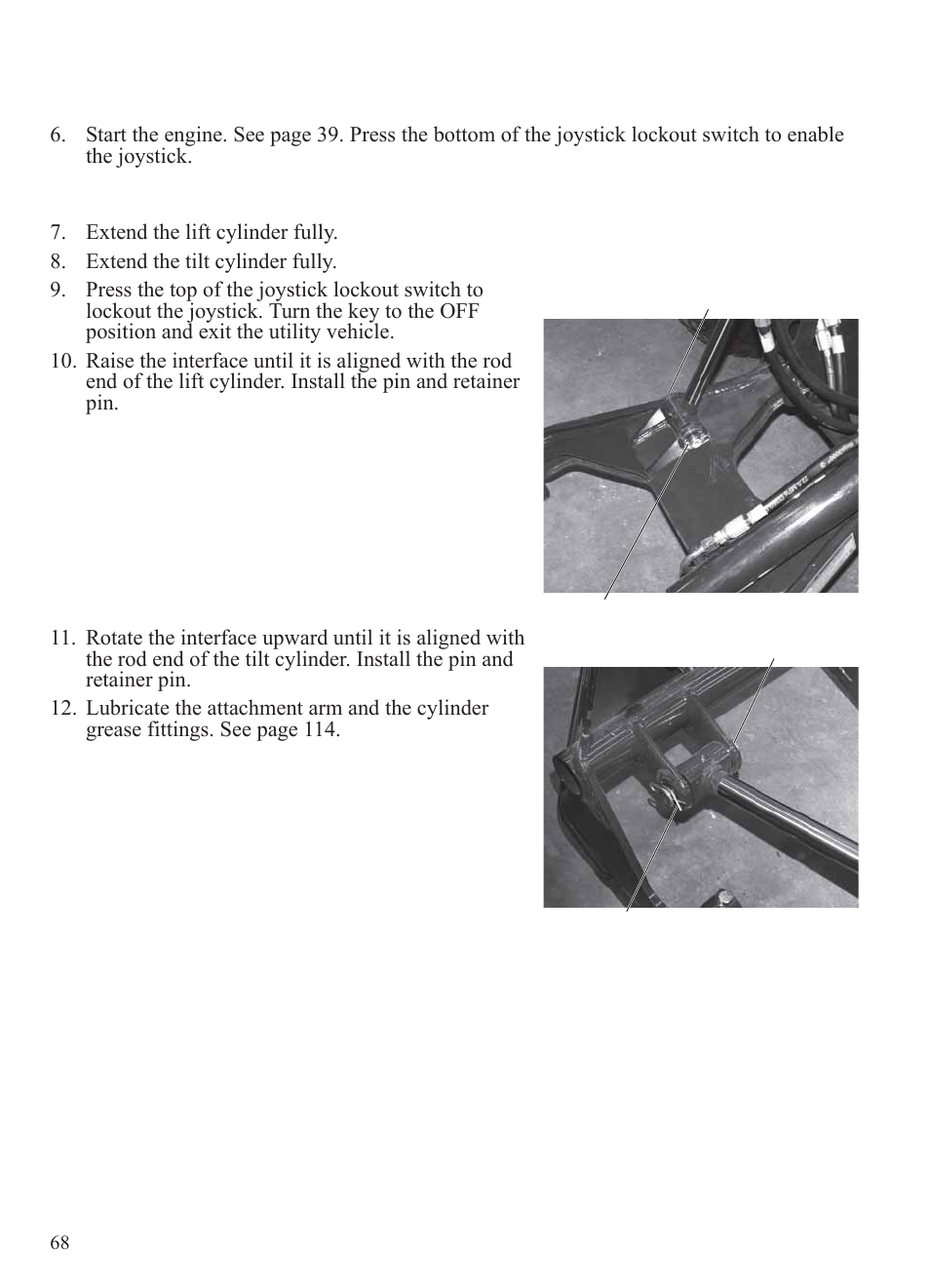 Attachment arm, Removing and installing (models hd and hd | Polaris 2014 BRUTUS Owner's Manual User Manual | Page 70 / 136