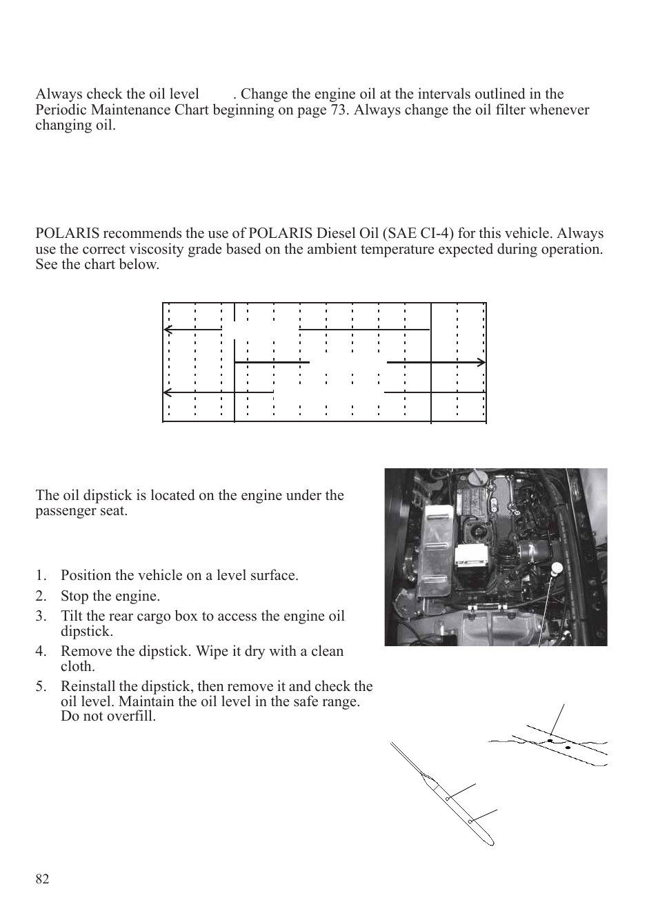 Maintenance, Engine oil | Polaris 2014 BRUTUS Owner's Manual User Manual | Page 84 / 136