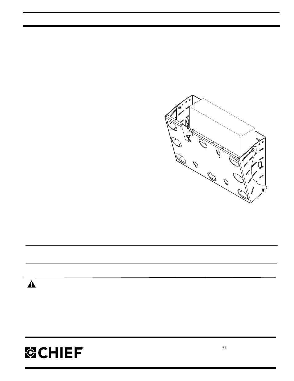 Chief Manufacturing MWC Series User Manual | 6 pages