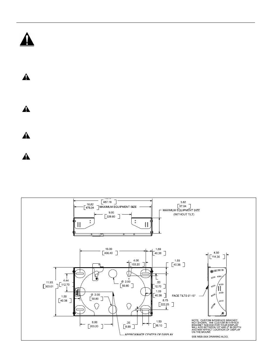 Chief Manufacturing MWC Series User Manual | Page 2 / 6