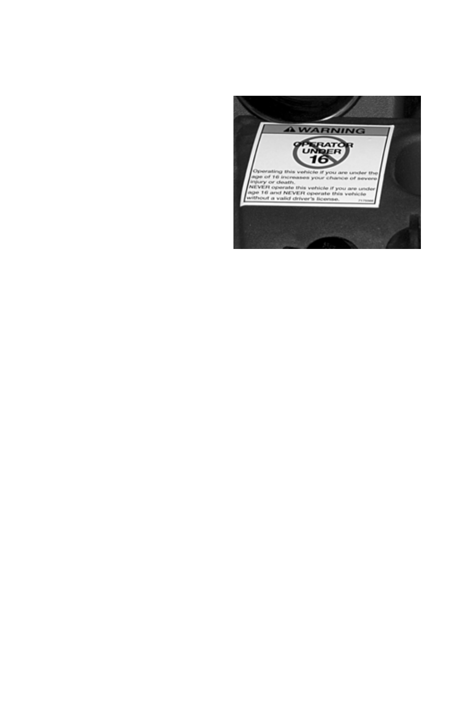 Safety, Safety labels and locations, Age warning | Polaris 2011 Breeze User Manual | Page 23 / 100