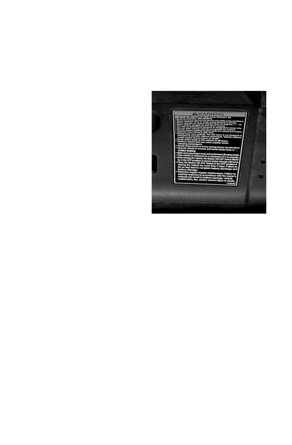 Safety, Safety labels and locations, Discretionary warning | Polaris 2011 Breeze User Manual | Page 24 / 100