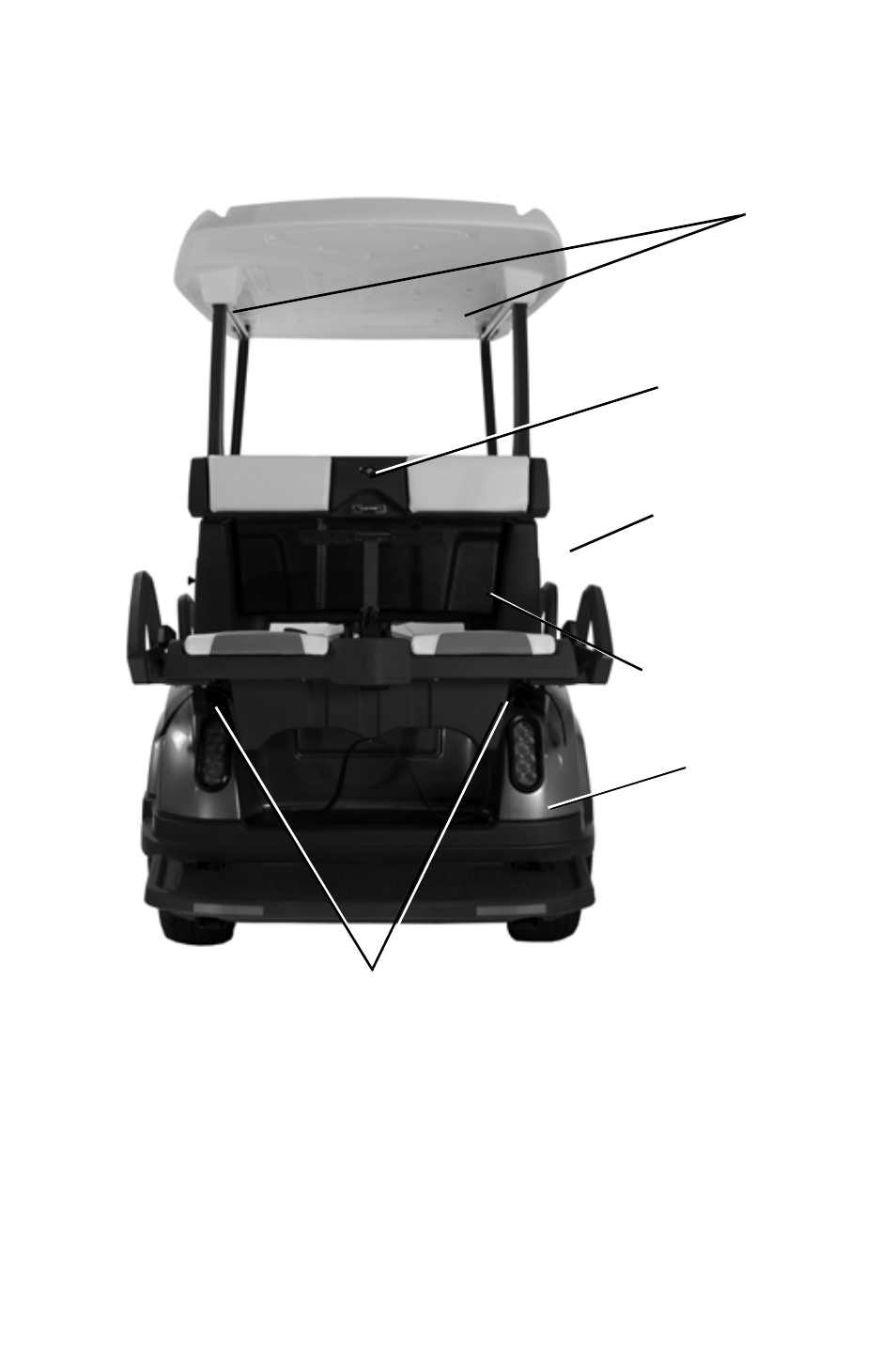 Features and controls, Component locations - breeze 4 passenger, Tail light/brake light/running light | Polaris 2011 Breeze User Manual | Page 30 / 100