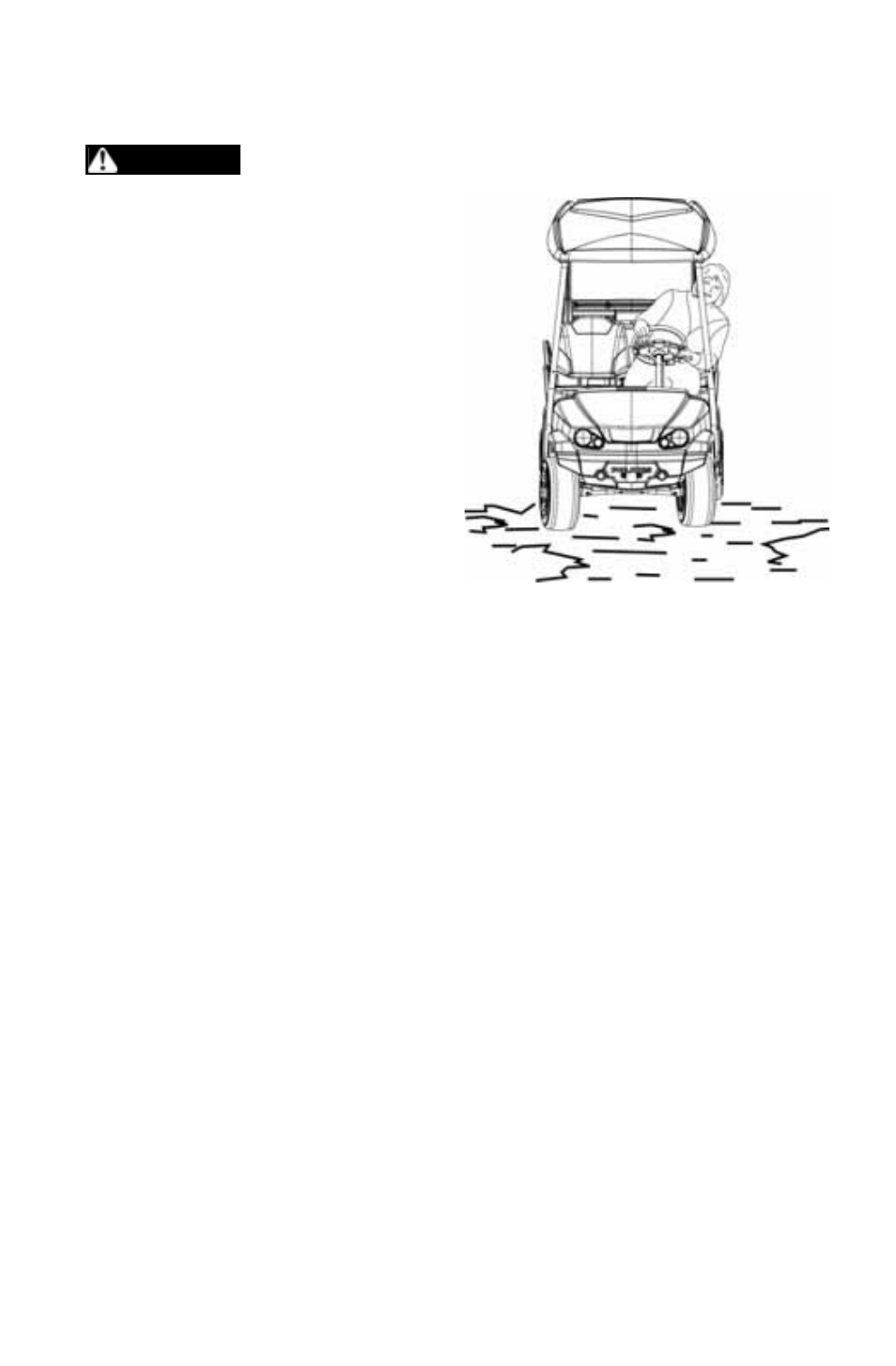 Operation, Driving on slippery surfaces, Warning | Slow down before entering slippery areas | Polaris 2011 Breeze User Manual | Page 56 / 100