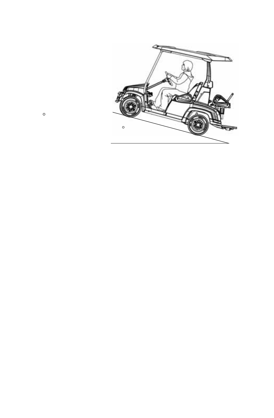 Operation, Driving uphill, 15° maximum | Avoid steep hills (15° maximum), Drive straight uphill, Avoid unnecessary changes in speed or direction | Polaris 2011 Breeze User Manual | Page 57 / 100