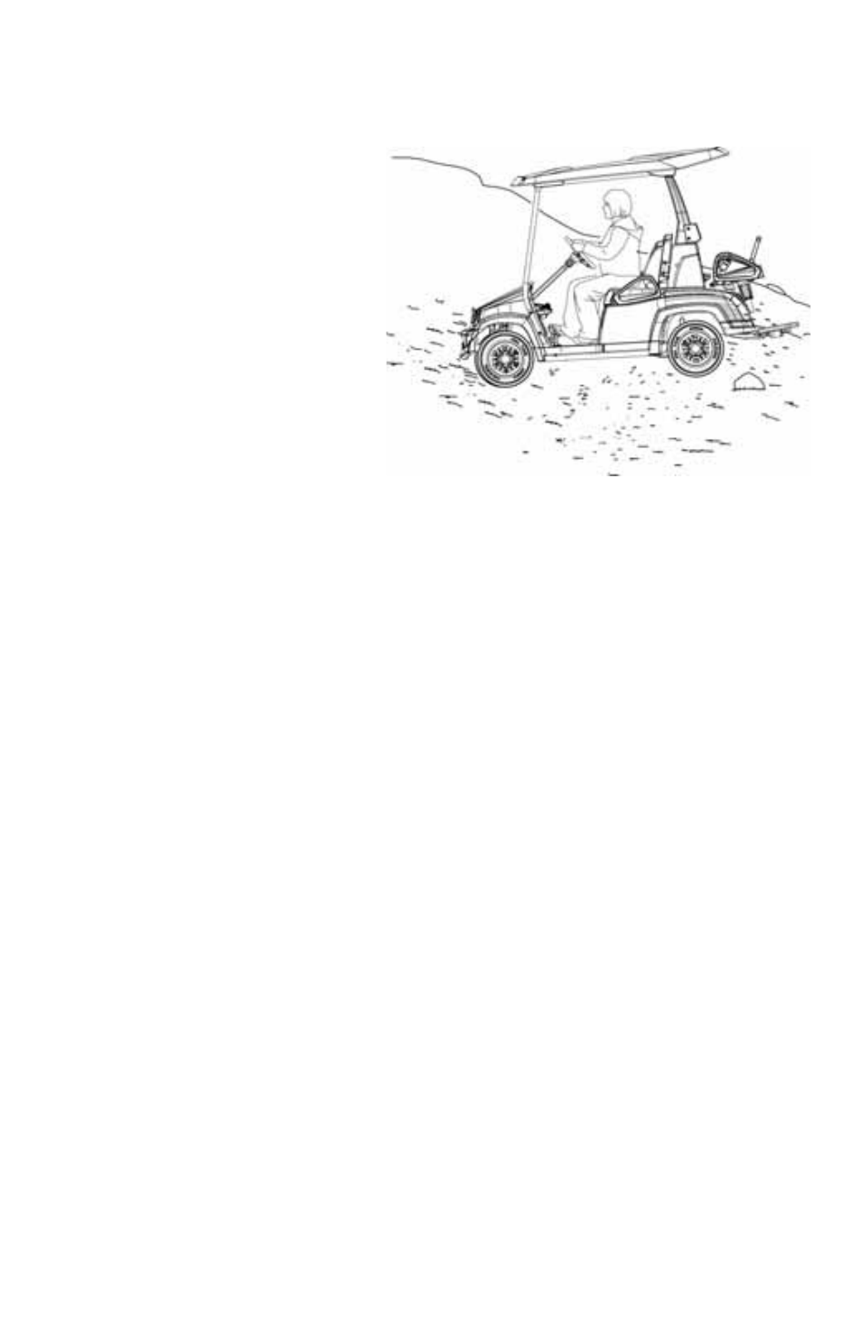Operation, Driving on a sidehill (sidehilling), Drive slowly and use extreme caution | Polaris 2011 Breeze User Manual | Page 60 / 100