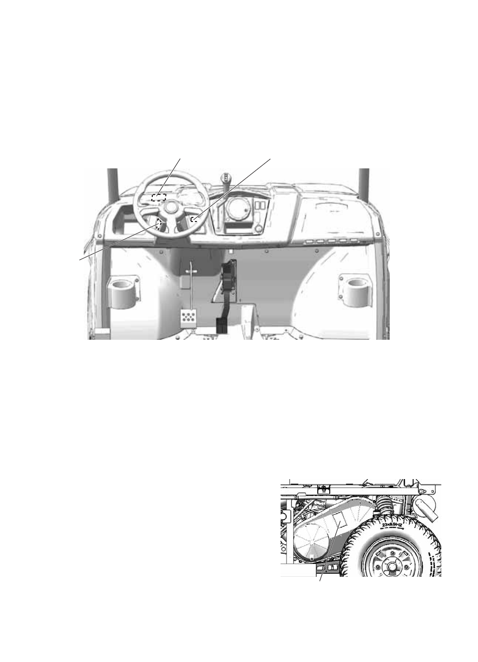 Safety, Safety labels and locations, Proper use warning | Clutch cover warning | Polaris 2015 Polaris M1400 User Manual | Page 10 / 100