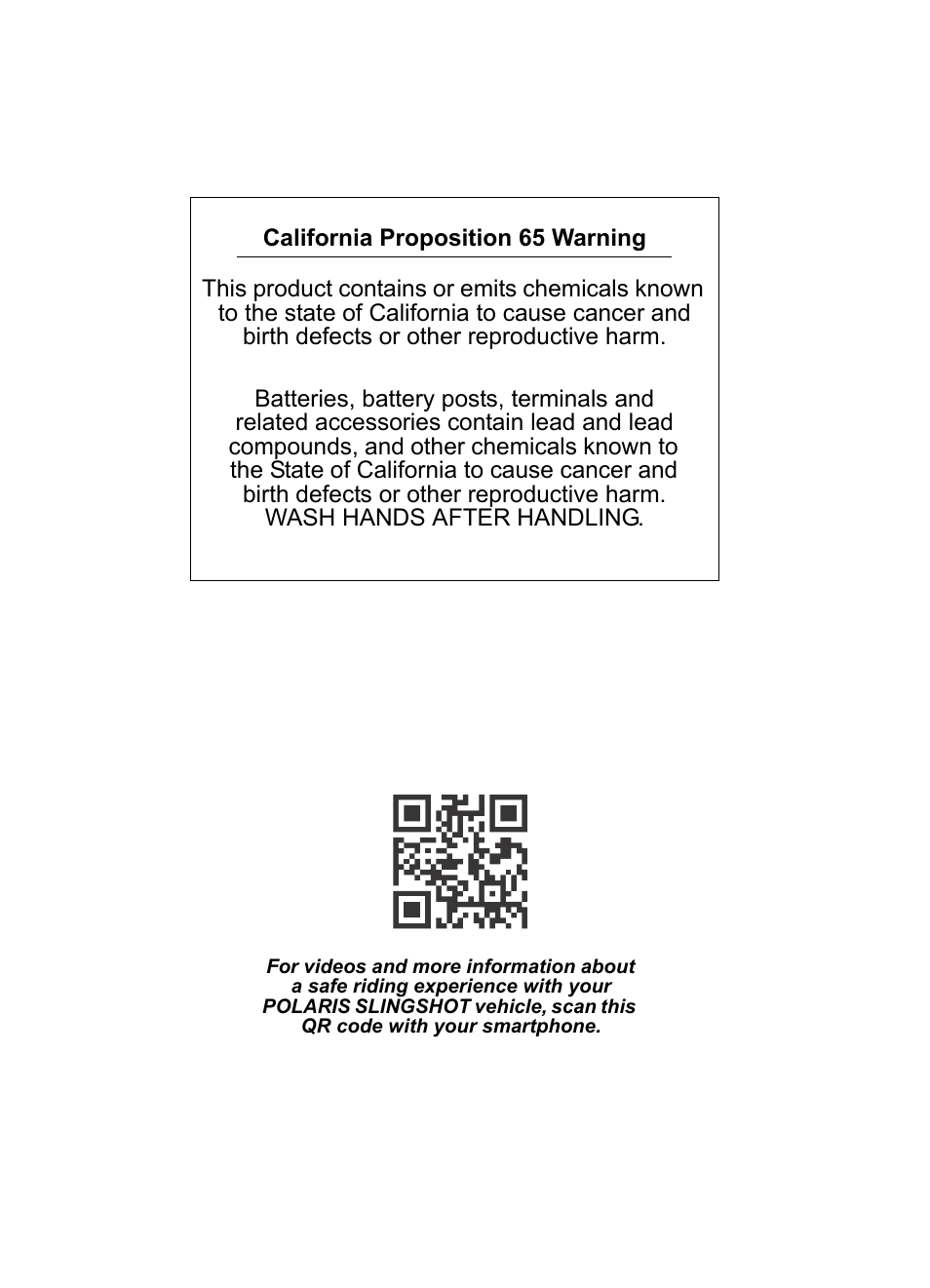 Polaris 2015 Slingshot User Manual | Page 2 / 136