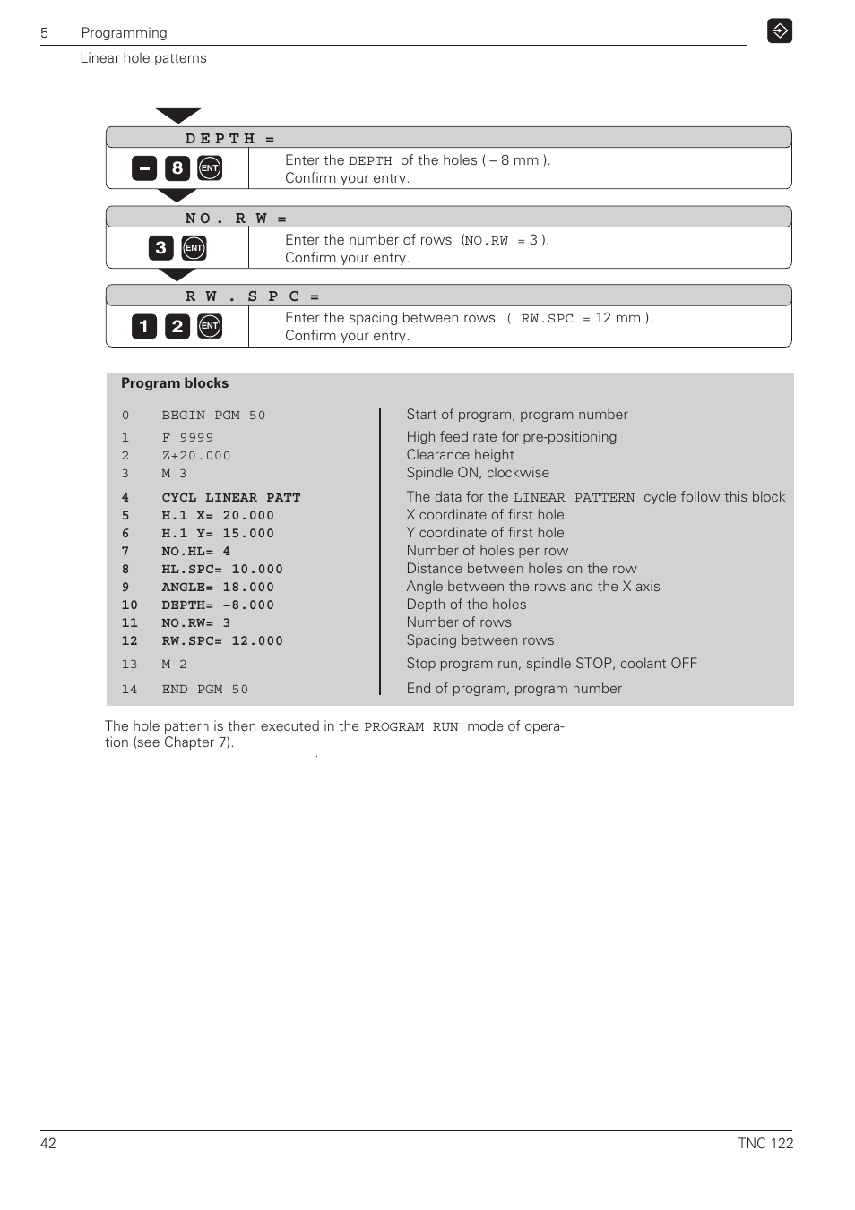 HEIDENHAIN TNC 122 User Manual User Manual | Page 42 / 63