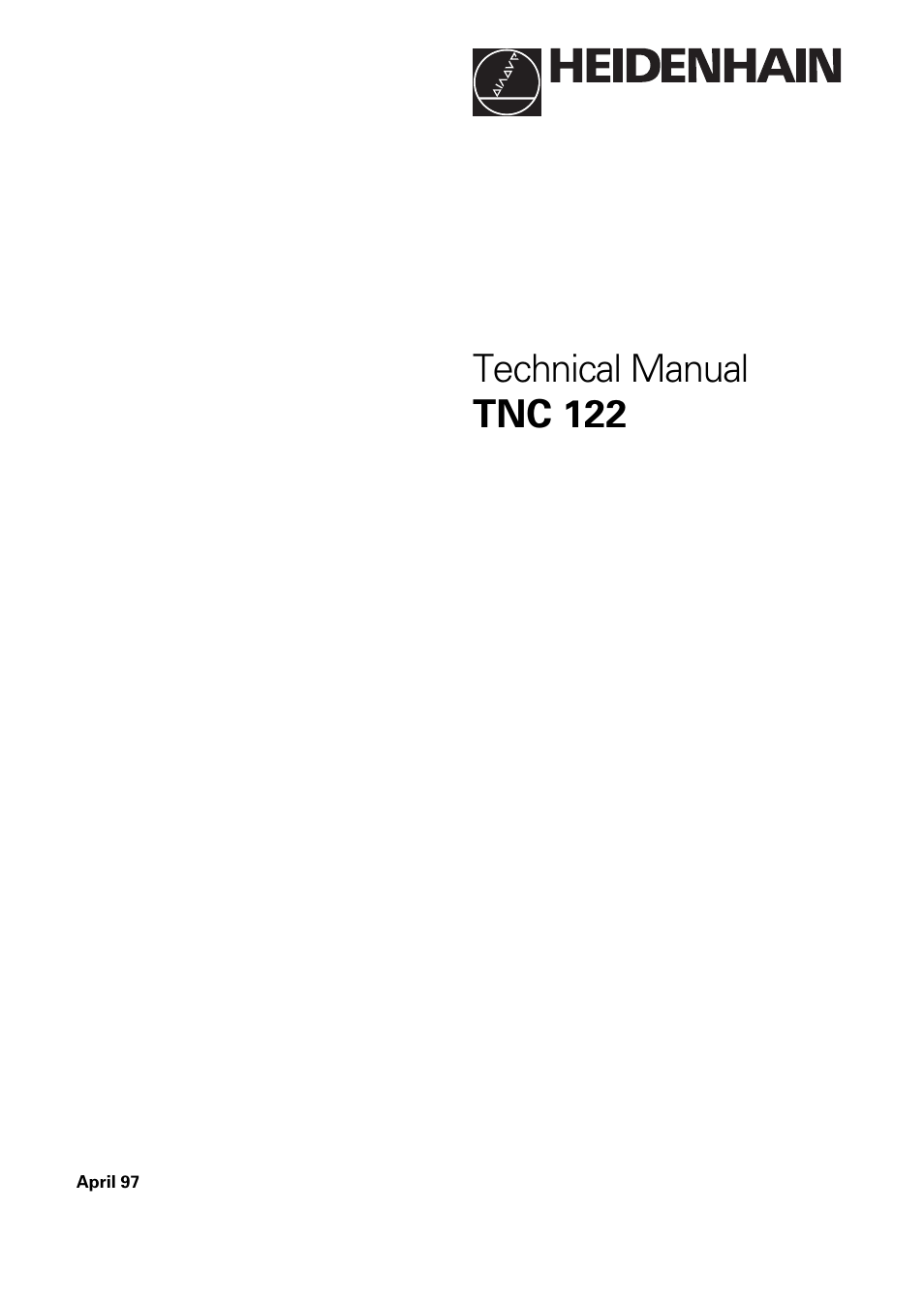 HEIDENHAIN TNC 122 Technical Manual User Manual | 70 pages