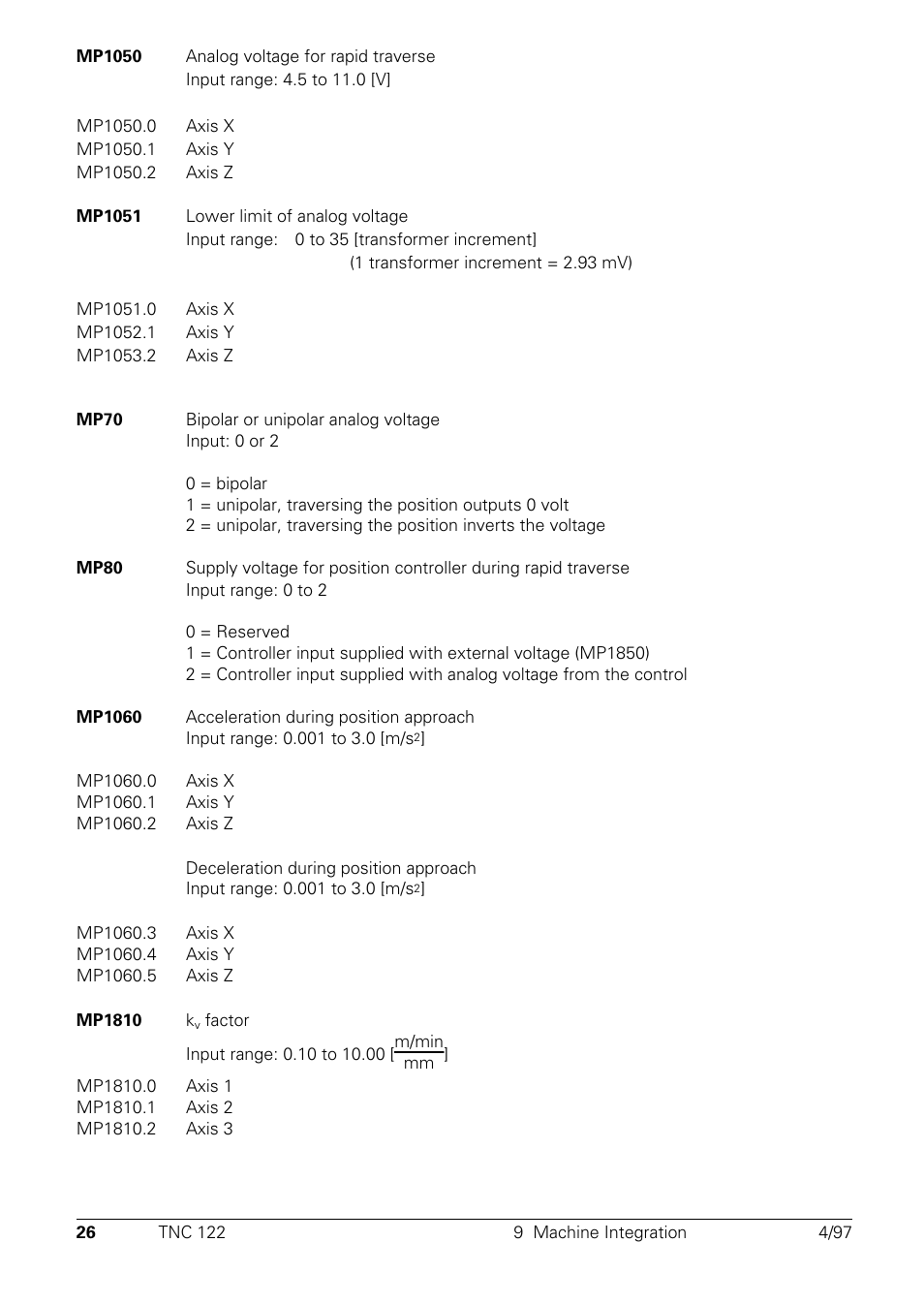 HEIDENHAIN TNC 122 Technical Manual User Manual | Page 27 / 70