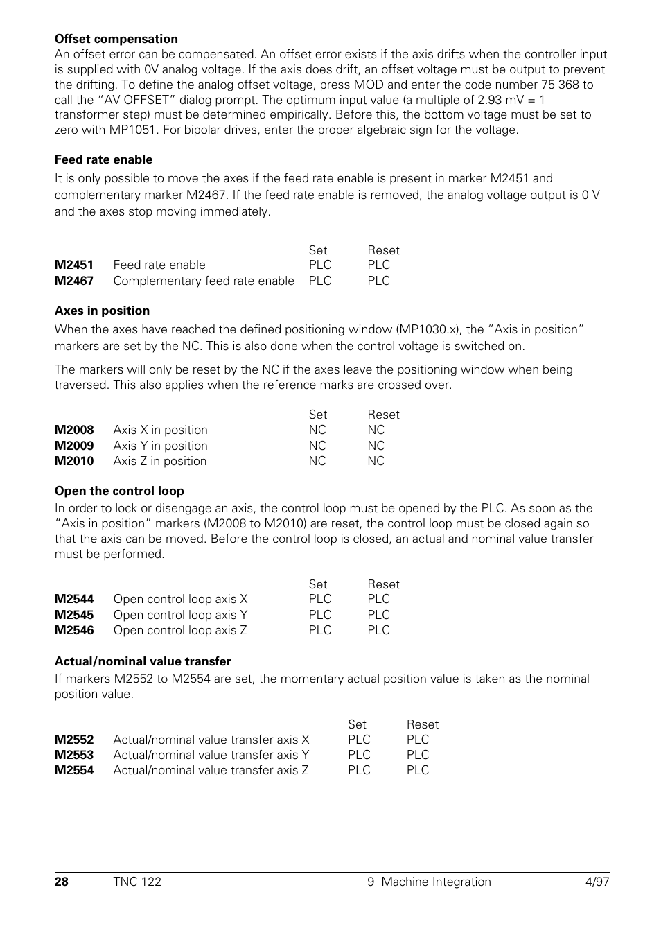 HEIDENHAIN TNC 122 Technical Manual User Manual | Page 29 / 70