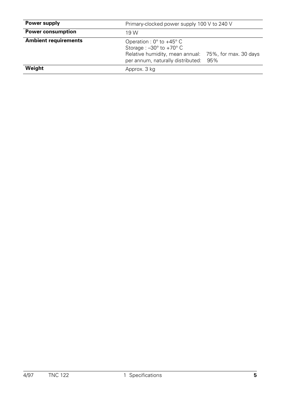 HEIDENHAIN TNC 122 Technical Manual User Manual | Page 6 / 70