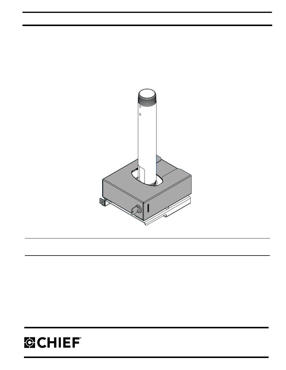 Chief Manufacturing PL2 User Manual | 8 pages